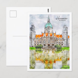 Carte Postale Hannover Allemagne Travel Place Waterton
