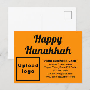 Carte postale Hanoukka Orange Color Holiday
