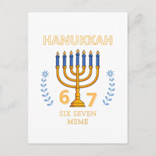 Carte Postale Hanukkah 67 Six Seven Meme