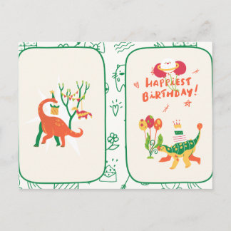 Carte Postale Happy Birthday Card | Birthday Greeting Card 
