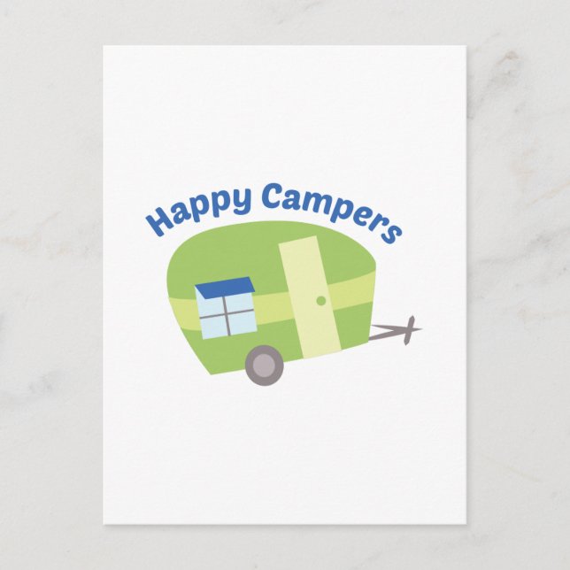 Carte Postale Happy Campers (Devant)