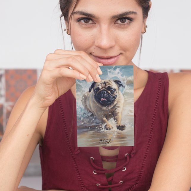 Carte Postale Happy Carlin at the Beach personnalisable (Créateur téléchargé)