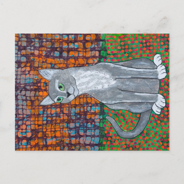 Carte Postale Happy Cat (Devant)