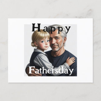 Carte Postale Happy Fathersday. Joyeux paternité