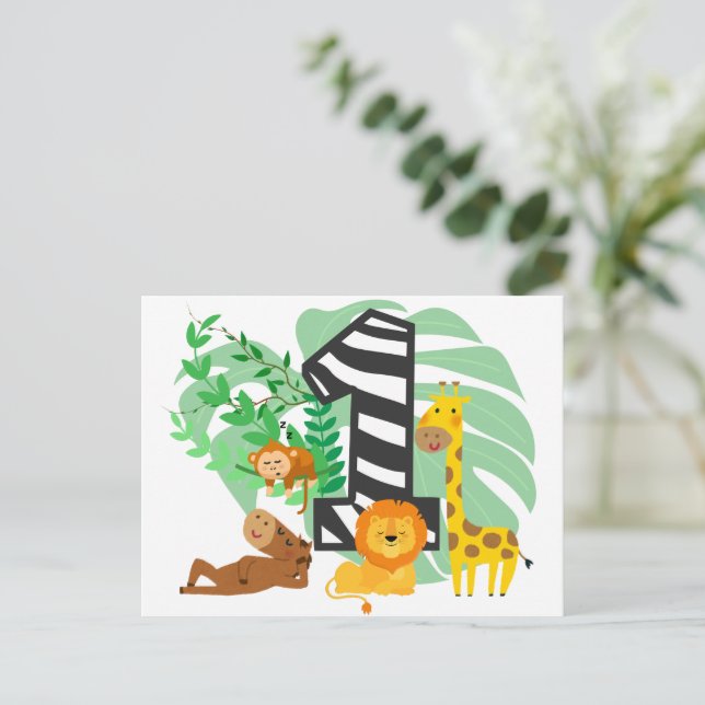 Carte Postale Happy First Birthday Baby! (Debout devant)