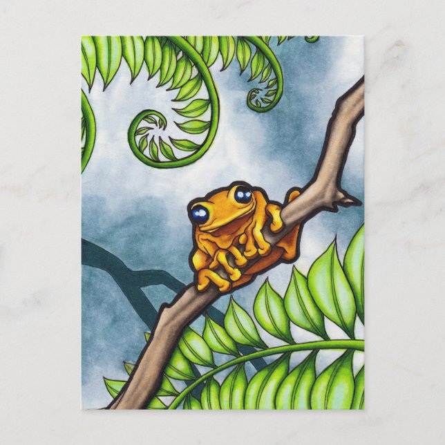 Carte Postale Happy Frog (Devant)