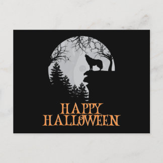 Carte Postale Happy Halloween drôle caractère Déplaisant