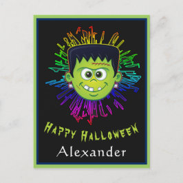Carte Postale Happy Halloween enfant Trick Treat Fun Personnalis