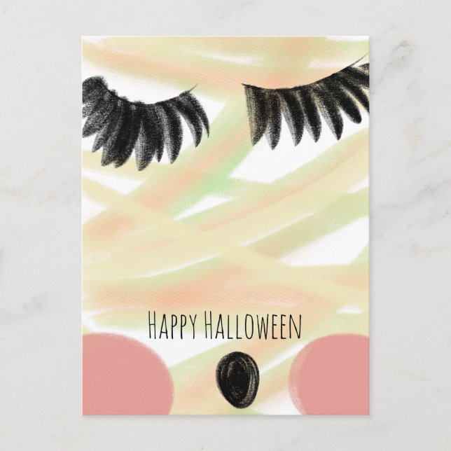 Carte Postale Happy Halloween maman Doddle Merci tiré main (Devant)