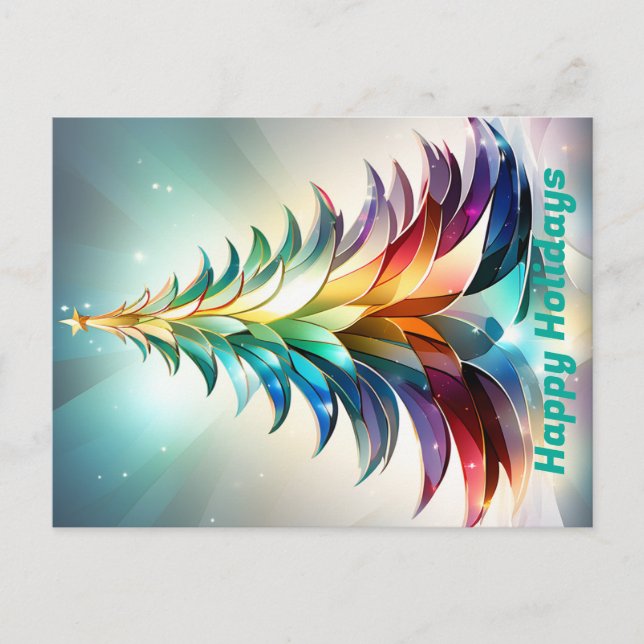 Carte postale Happy Holidays personnalisée. Noël (Devant)