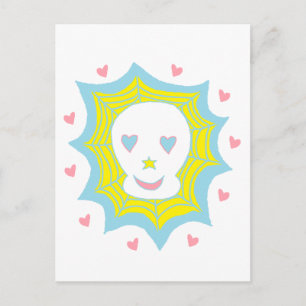 Carte Postale Happy Love Skull