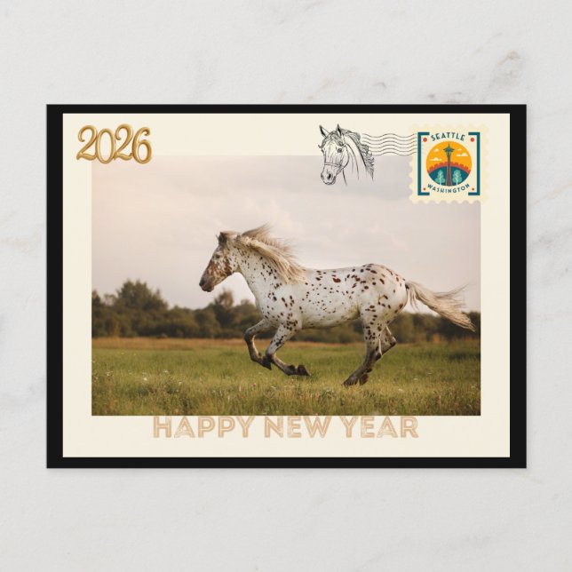 Carte Postale Happy New Year 2026 Postcard (Devant)