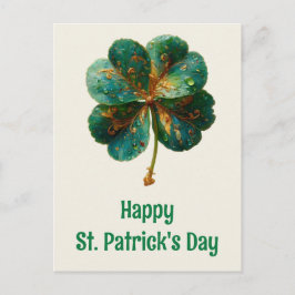 Carte Postale Happy St. Patrick’s Day Elegant Shamrock