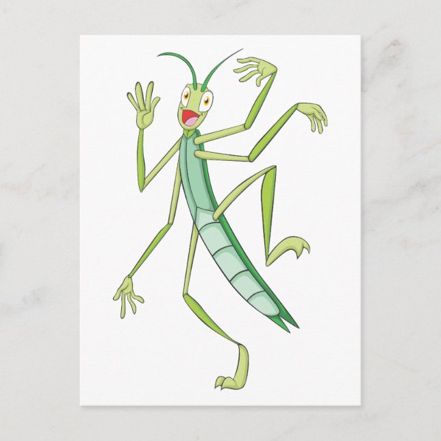 Carte Postale Happy Stick Insect (Devant)