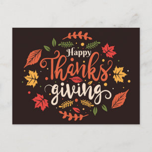 Carte Postale Happy Thanksgiving