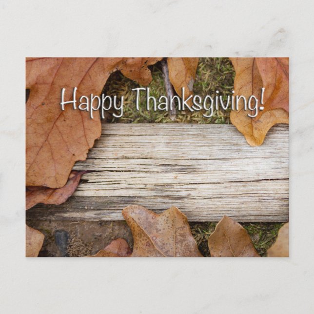 Carte Postale Happy Thanksgiving! Frame with room for your photo (Devant)