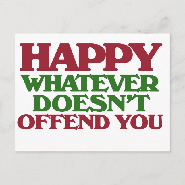 Carte Postale Happy Whatever t'offre (Devant)