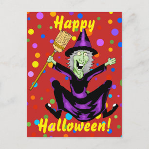 Carte postale Happy Witch Halloween