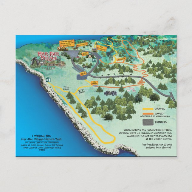 Carte postale Har-Ber Village Nature Trail 19r (Devant)