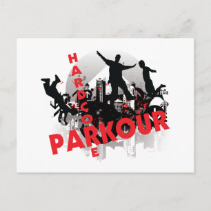 Carte Postale Hardcore Parkour Grunge City