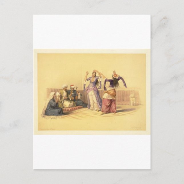 Carte Postale Harem Dancing Girls Cairo (Devant)
