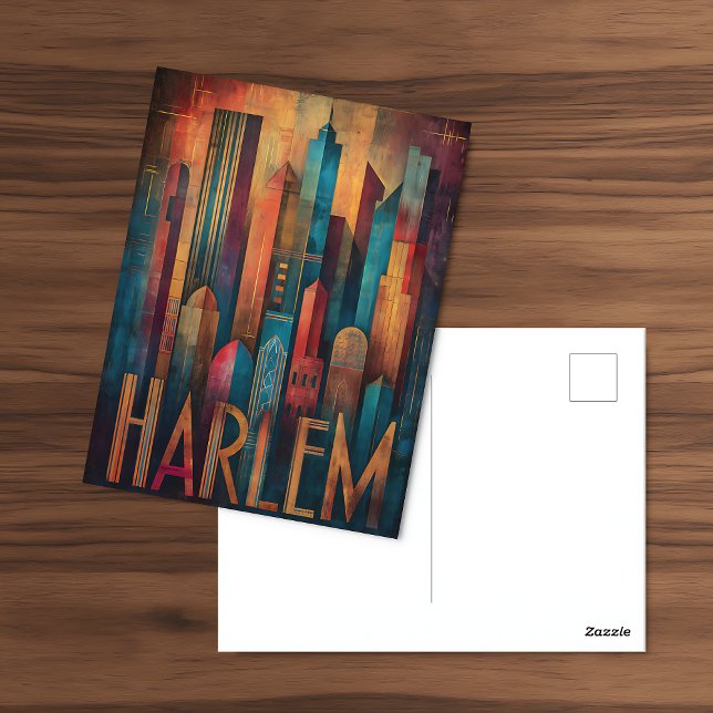 Carte postale Harlem Deco (Créateur téléchargé)