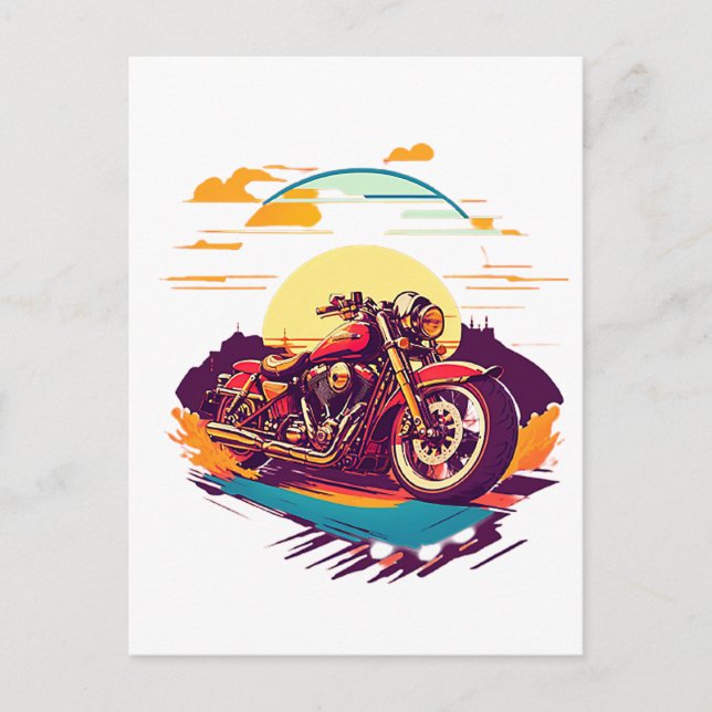Carte Postale Harley-Davidson 1 (Devant)