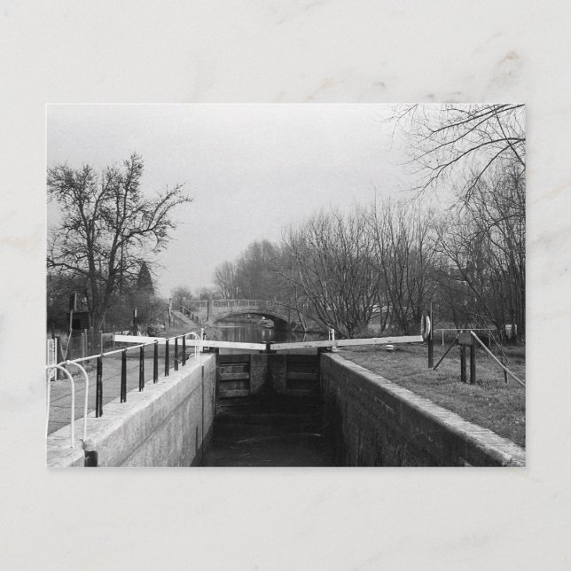 Carte Postale Harlow Mill lock, Essex, Royaume-Uni (Devant)