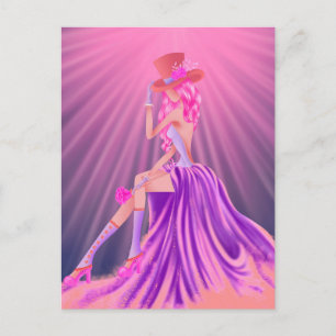 Carte Postale "Harmonie dans la Poussière d'Étoiles" Une Reine G