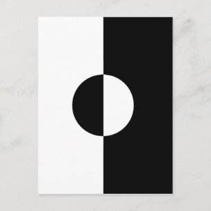 Carte Postale Harmonie noire et blanche