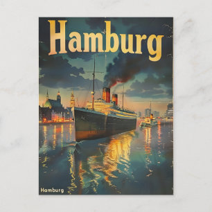 Carte Postale Harmonie portuaire : La Majesté maritime de Hambou