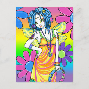 Carte postale "Harmony" Arc-en-ciel Flower Fairy