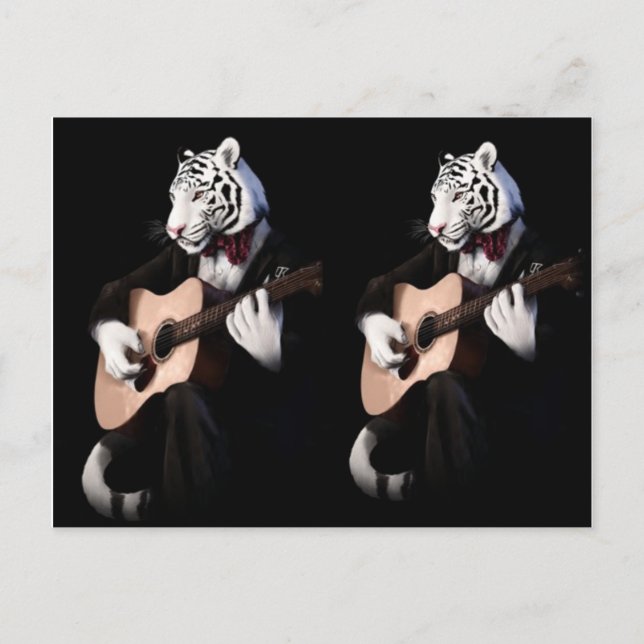 Carte Postale Harmony Tiger – Elegant Postcard Design (Devant)