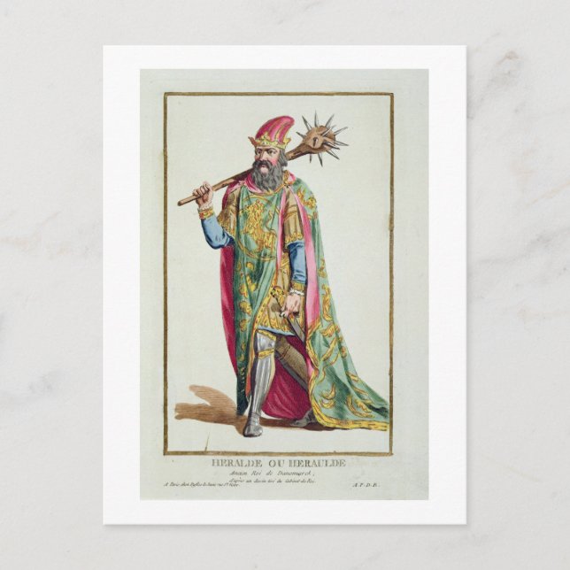 Carte Postale Harold, Roi du Danemark de 'Receuil des Estampes (Devant)