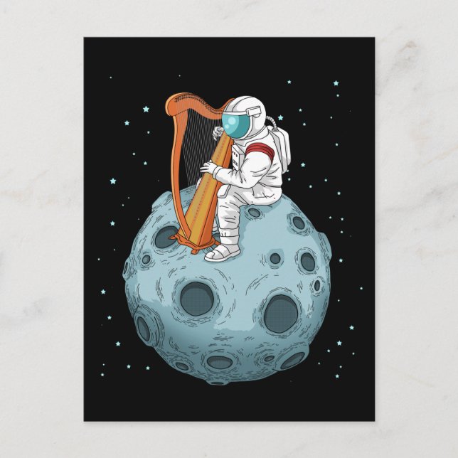 Carte Postale Harp Player (Devant)