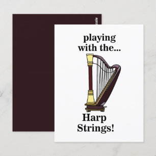 Carte Postale Harpe Instrument de Musique Harpe