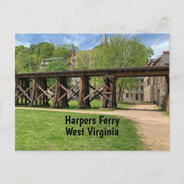 Carte Postale Harpers Ferry Virginie-Occidentale (Devant)
