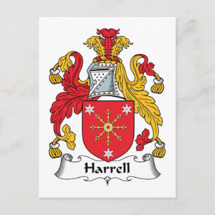 Carte Postale Harrell Family Crest