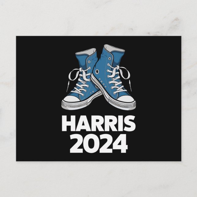 Carte Postale HARRIS 2024 Vote Président Kamala Basket des élect (Devant)