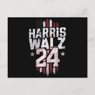 Carte Postale Harris Walz 2024 Kamala Harris 2024 Tim Walz 2024