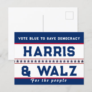 Carte postale Harris & Walz Election 2024