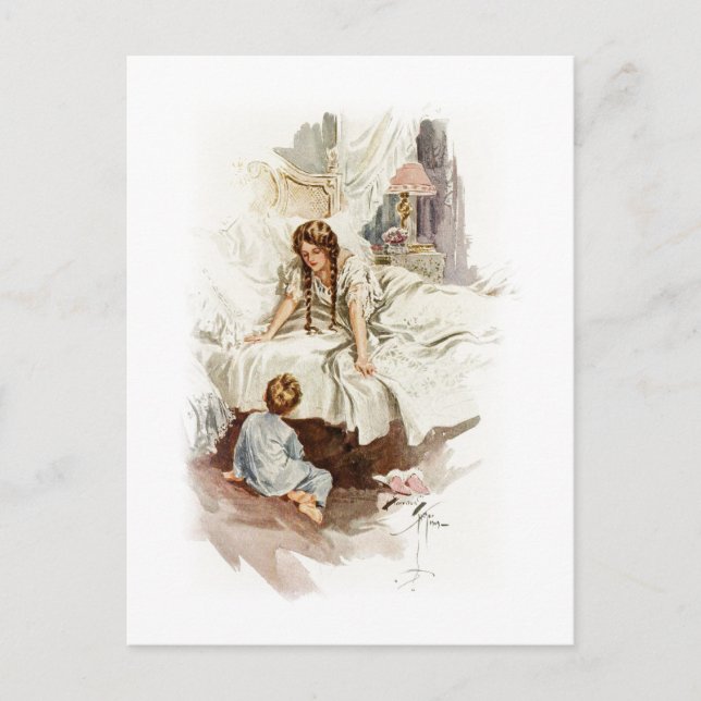 Carte Postale Harrison Fisher Hearts Désir Vraiment ma mère (Devant)