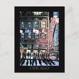 Carte Postale Harry Caray Chicago Art Randsom Art