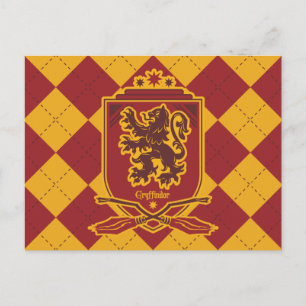 Carte Postale Harry Potter   Blason de QUIDDITCH™ Gryffindor