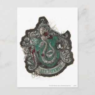 Carte Postale Harry Potter   Blason de Serpentard - Vintage