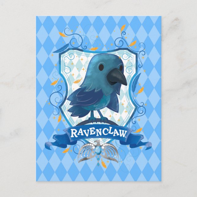 Carte Postale Harry Potter | Crête RAVENCLAW™ de charme (Devant)