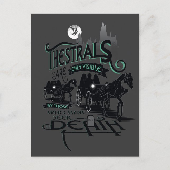 Carte Postale Harry Potter | Graphique de typographie de Thestra (Devant)
