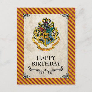 Carte Postale Harry Potter   Hogwarts Joyeux anniversaire
