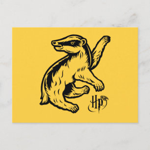 Carte Postale Harry Potter   Hufflepuff Badger Icon