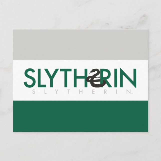 Carte Postale Harry Potter | Logo Slytherin House Pride (Devant)